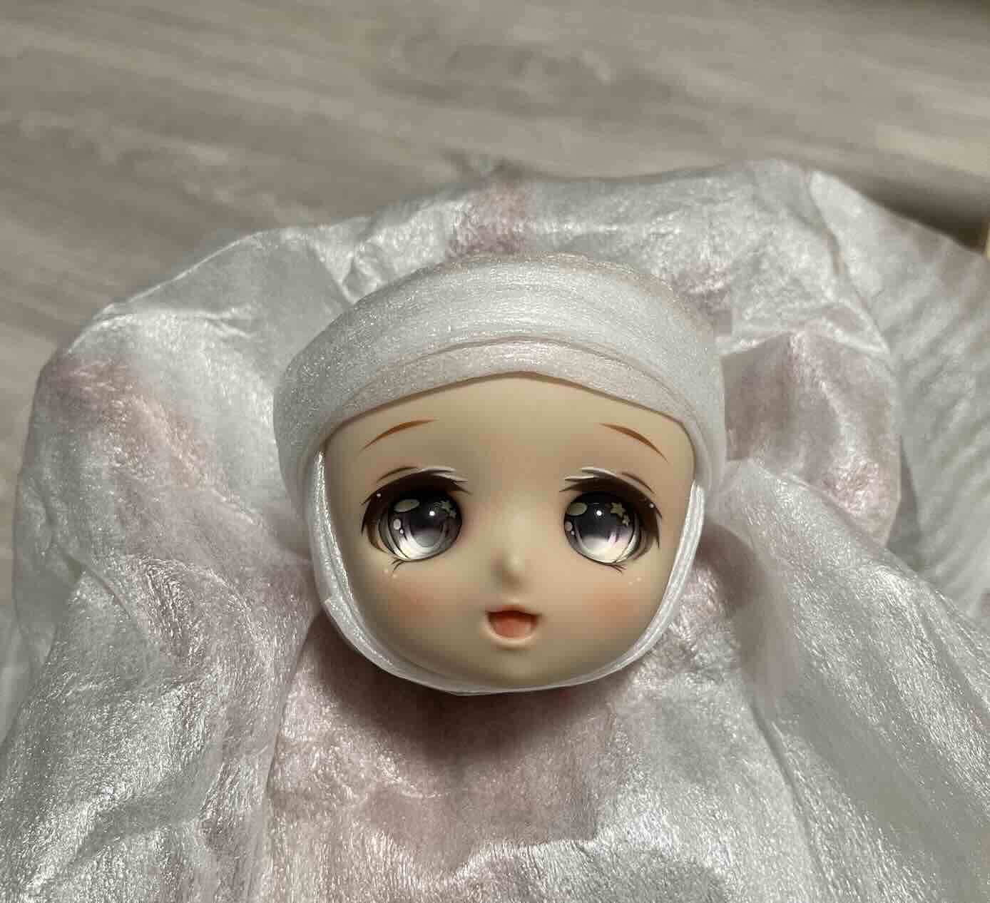 口袋女友 小型可動娃娃 手繪眼妝頭部特寫